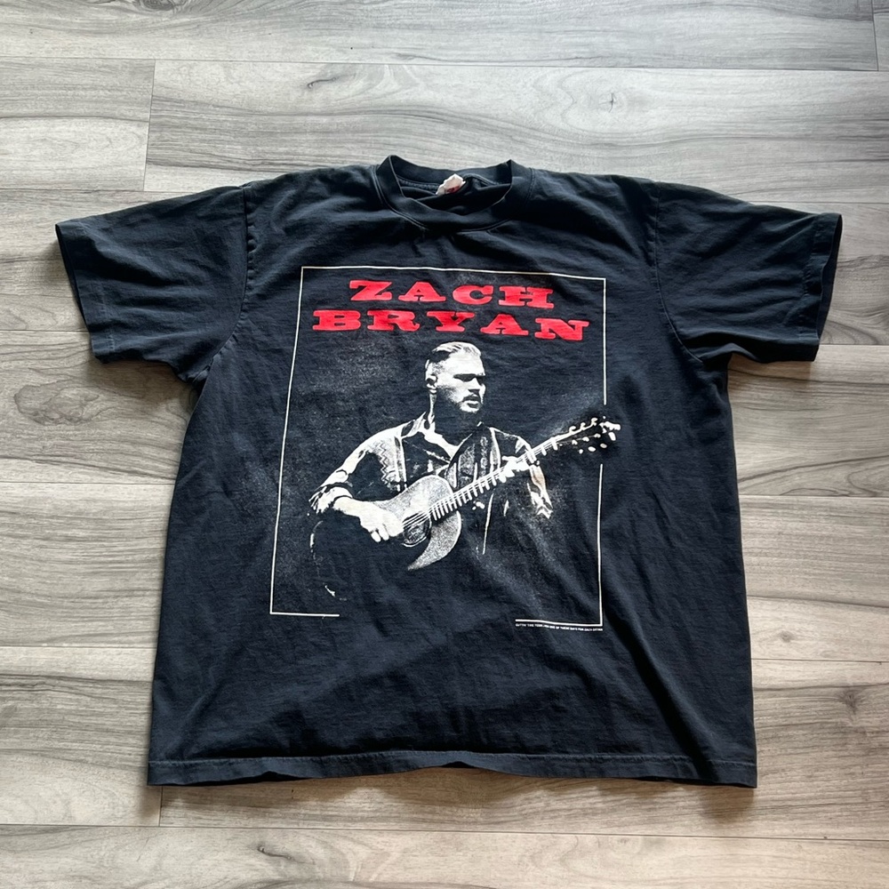 Authentic Zach Bryan Quitting Time Tour Tee Size XL